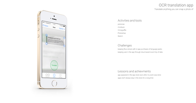 Photo translation app